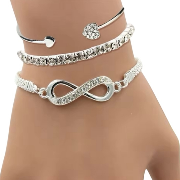 Fashionista Fix Boutique Jewelry - Infinity Bracelet Bangle Jewelry Set
